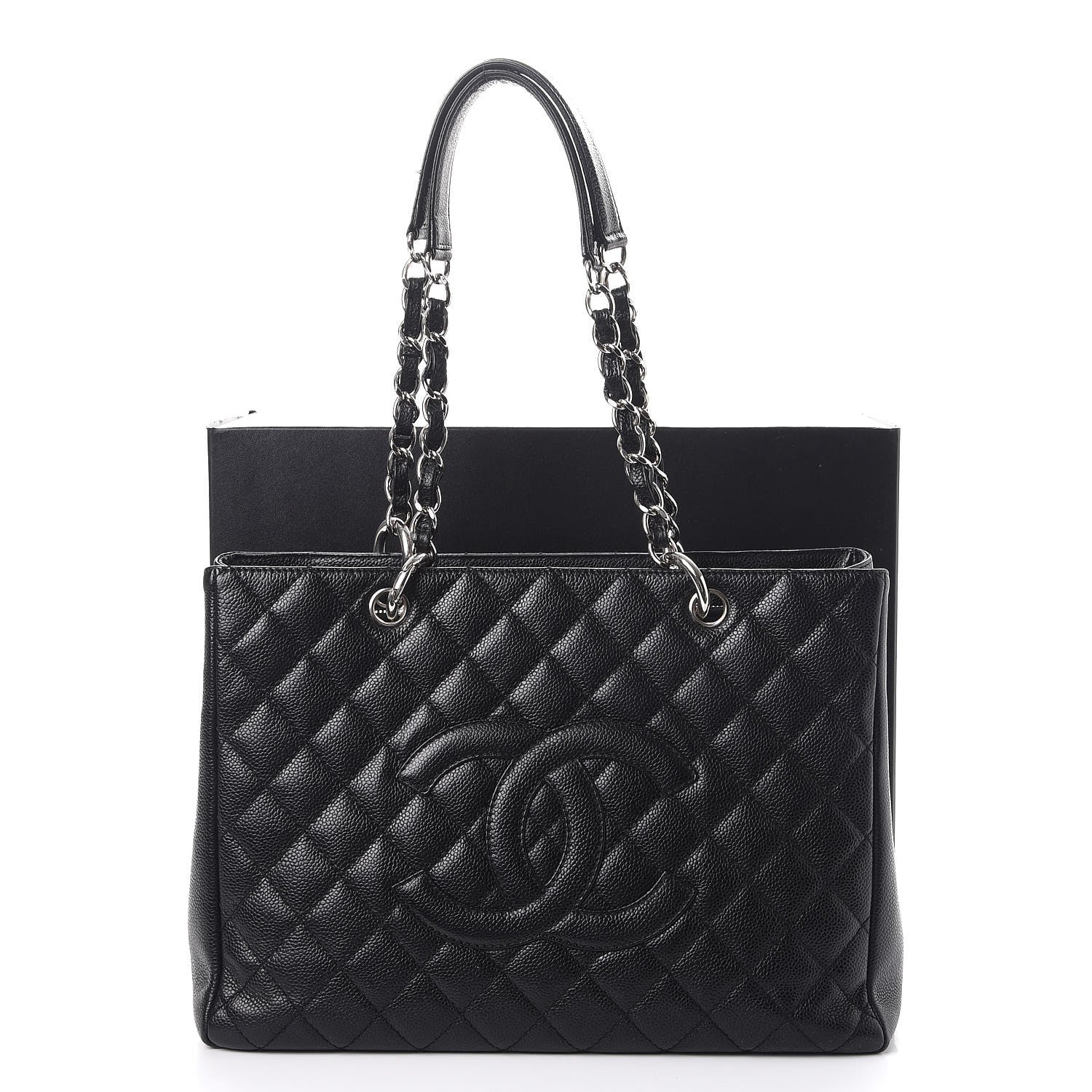 Chanel Caviar Quilted Grand Shopping Tote GST Black 14 of 14