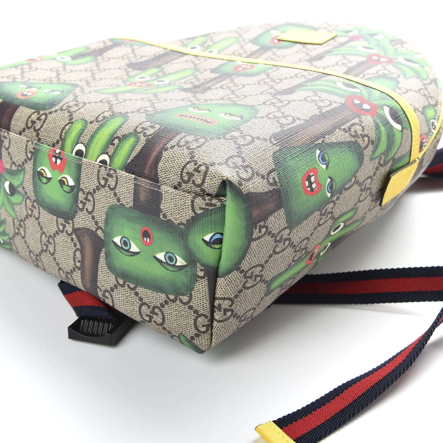 Gucci GG Supreme Monogram Smiling Plants Childrens Backpack 8 of 9