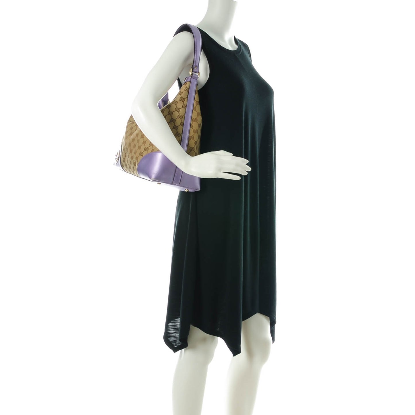 Monogram Medium Lovely Heart Hobo Lavender