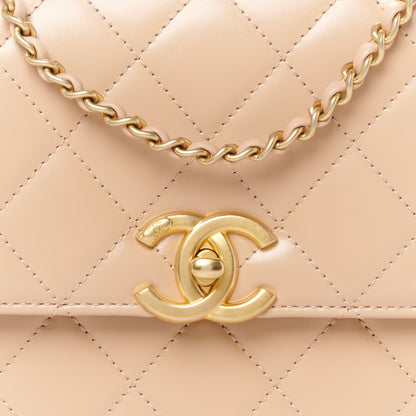 Chanel Calfskin Quilted Perfect Fit Flap Beige 8 of 10
