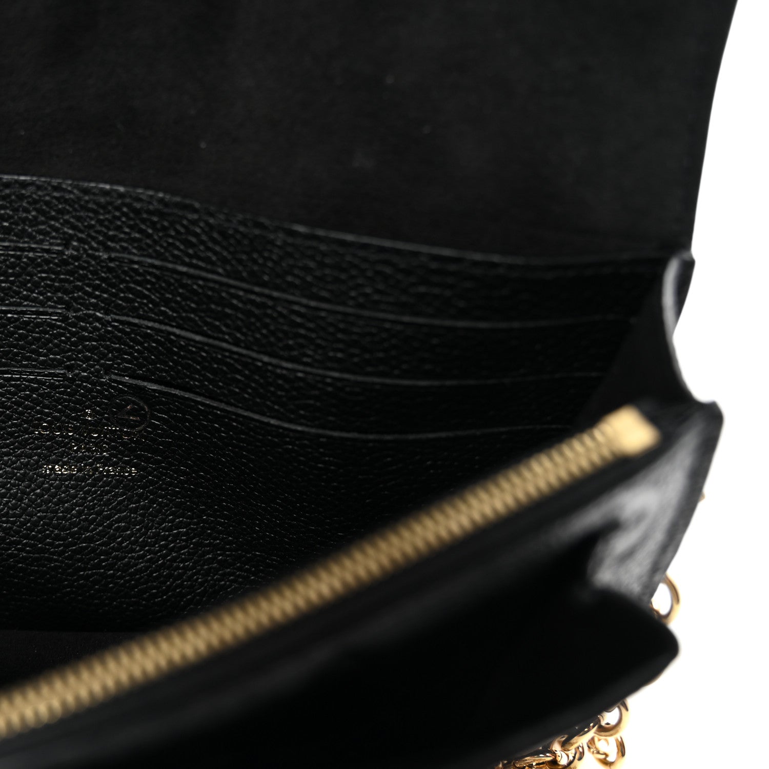 Louis Vuitton Empreinte Vavin Chain Wallet Black 6 of 9