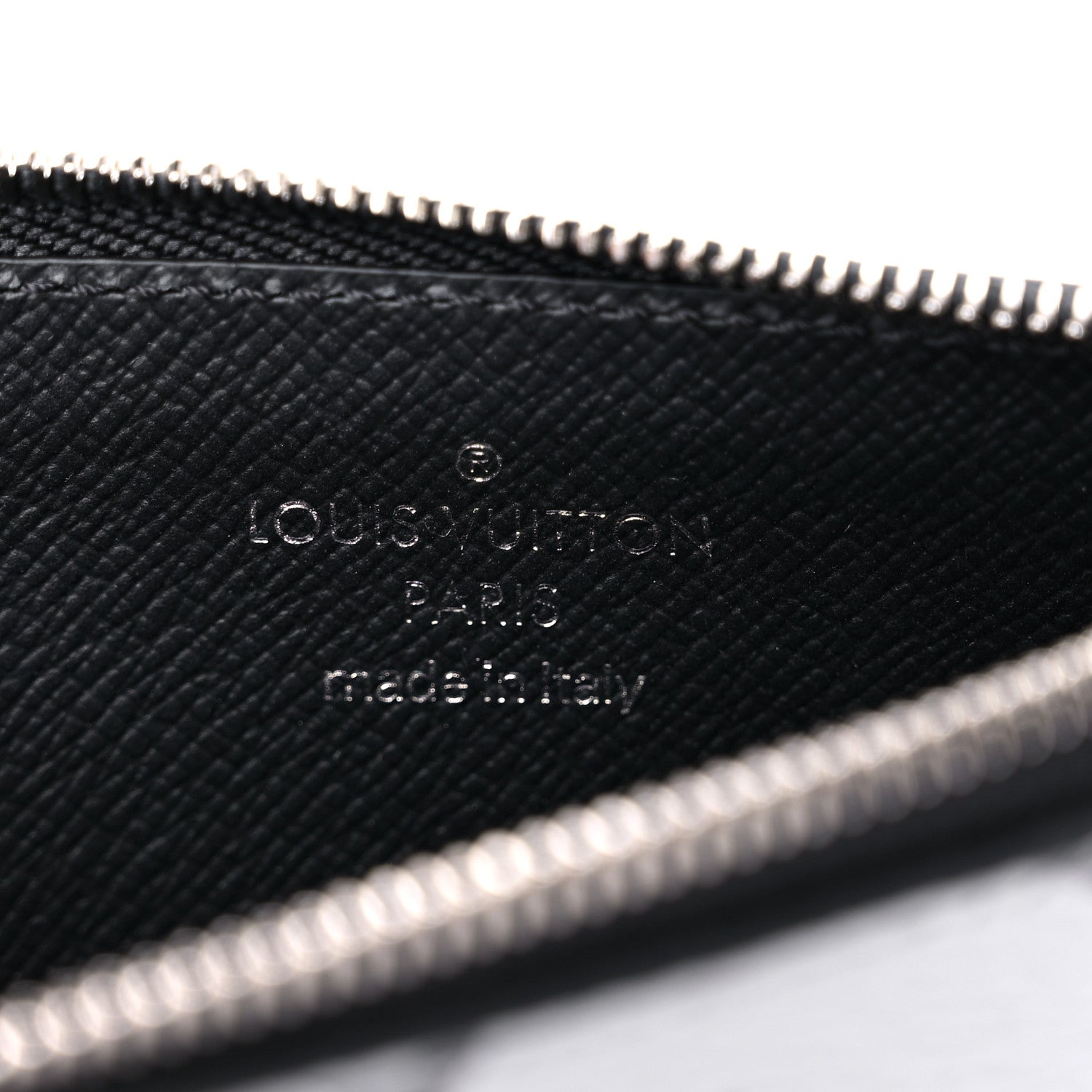 Louis Vuitton Metallic Taigarama Coin Card Holder Gunmetal Grey Black 6 of 6