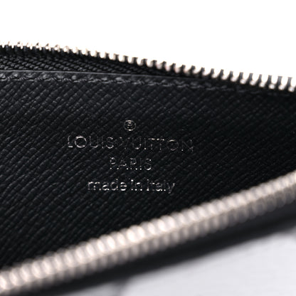 Louis Vuitton Metallic Taigarama Coin Card Holder Gunmetal Grey Black 6 of 6