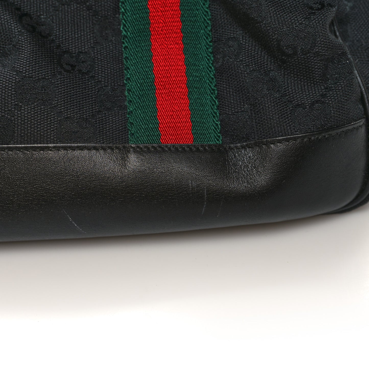 Monogram Web Dog Carrier Black