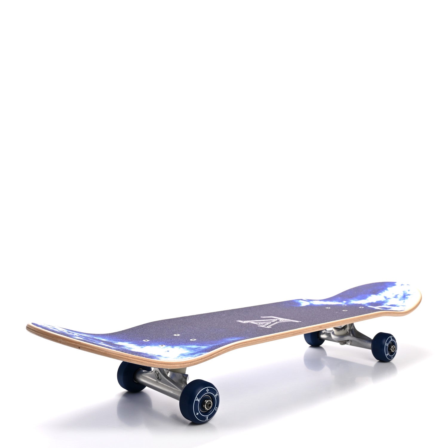 Louis Vuitton Monogram Bandana Maple Wood Skateboard Blue 3 of 7