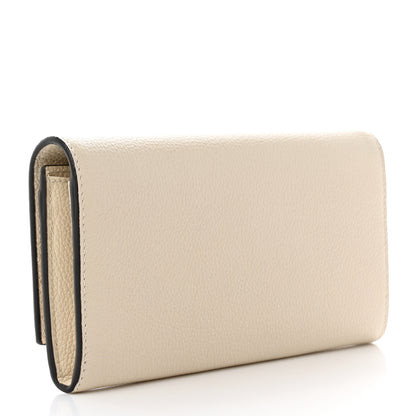 Gucci Grainy Calfskin Zumi Continental Wallet Vintage White 3 of 10