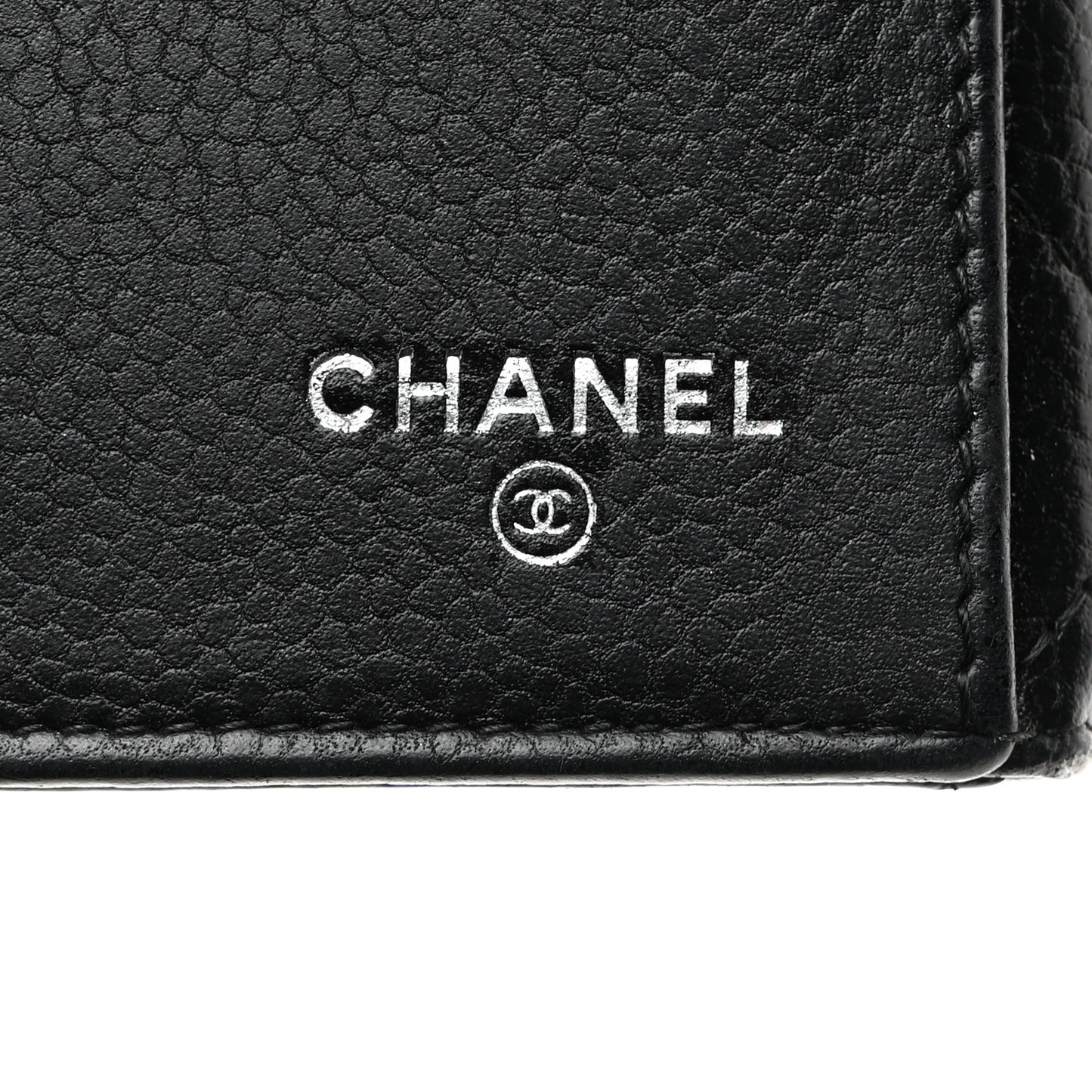Caviar Quilted CC Long Double Wallet Black