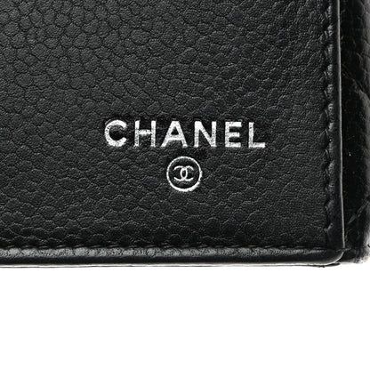 Chanel Caviar Quilted CC Long Double Wallet Black 7 of 11