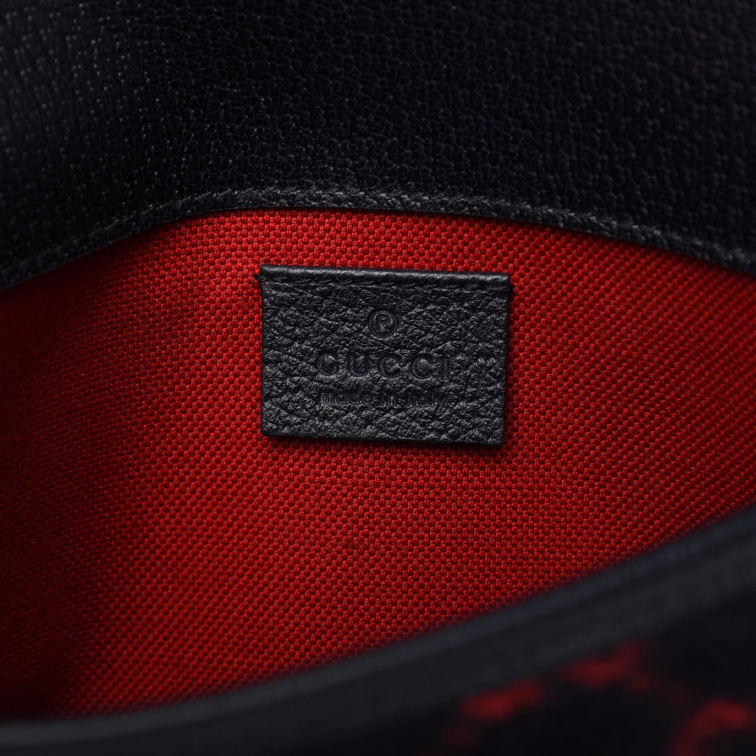 Gucci Covered Wool GG Monogram Slim Belt Bag Navy Red 8 of 10