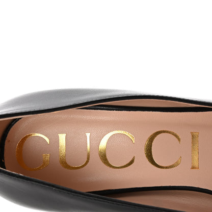 Gucci Malaga Kid Horsebit 75mm Pumps 36 Black 8 of 10