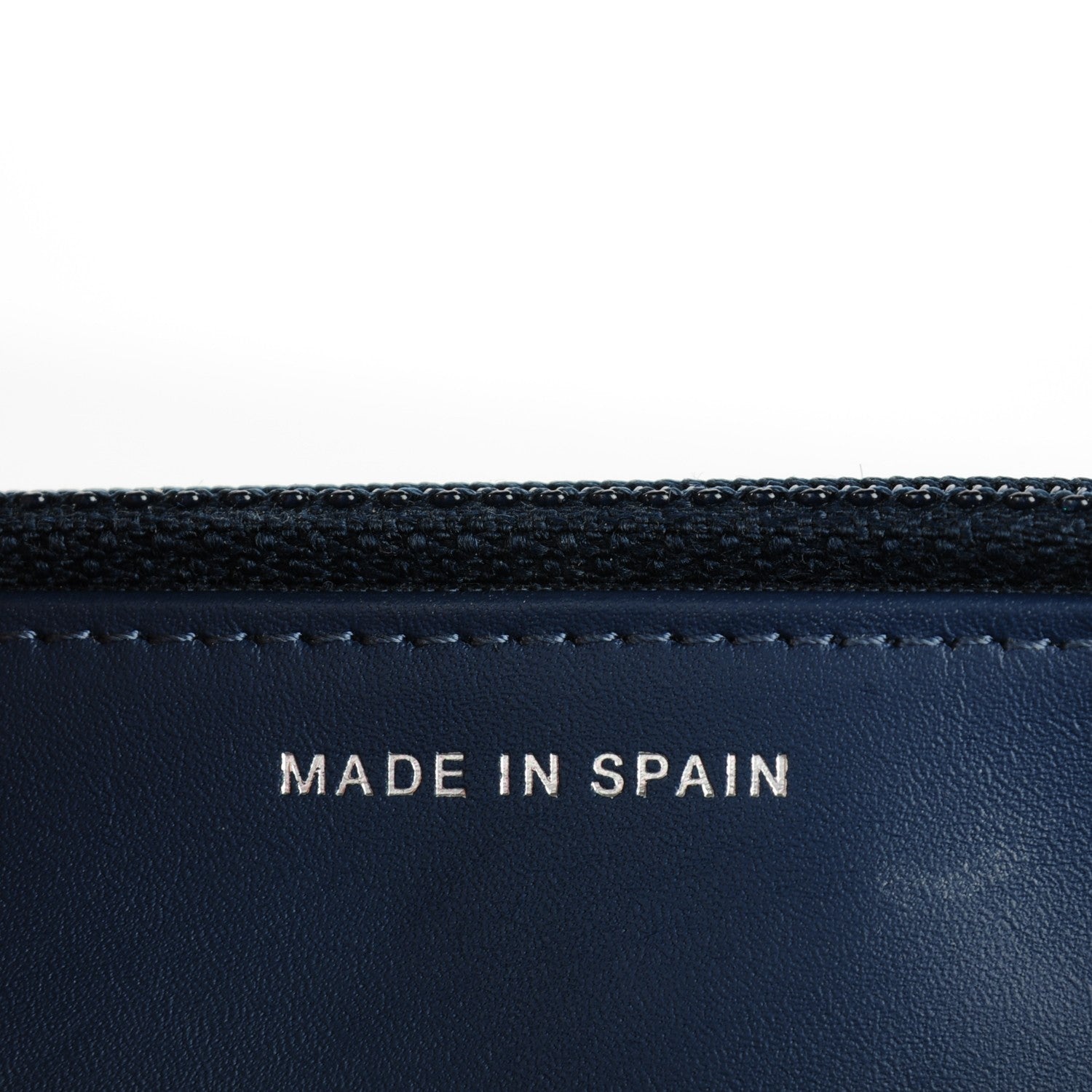 Chanel Caviar Timeless CC Wallet On Chain WOC Dark Blue 5 of 7