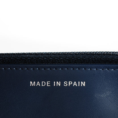 Chanel Caviar Timeless CC Wallet On Chain WOC Dark Blue 5 of 7