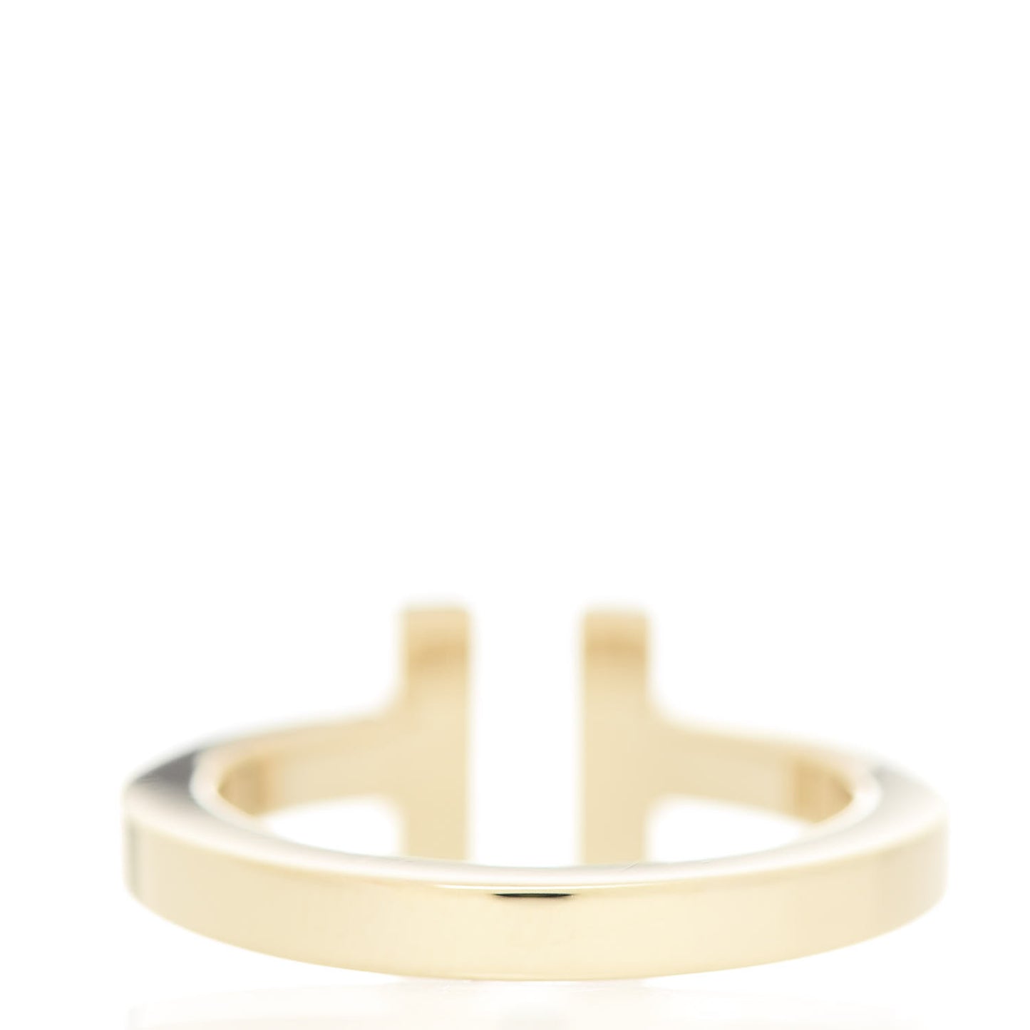 18K Yellow Gold T Square Ring 49 5