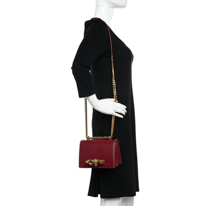 Alexander McQueen Calfskin Knuckle Crossbody Red 2 of 13