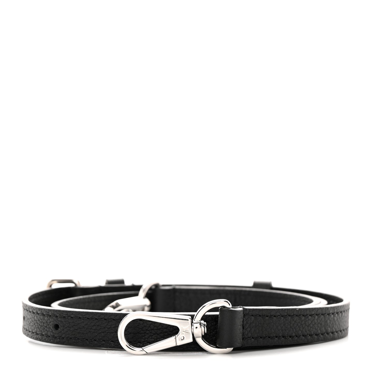 Calfskin Lockme Ever BB Adjustable Shoulder Strap Black
