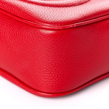 Gucci Pebbled Calfskin Small Soho Disco Bag Tabasco Red 11 of 12