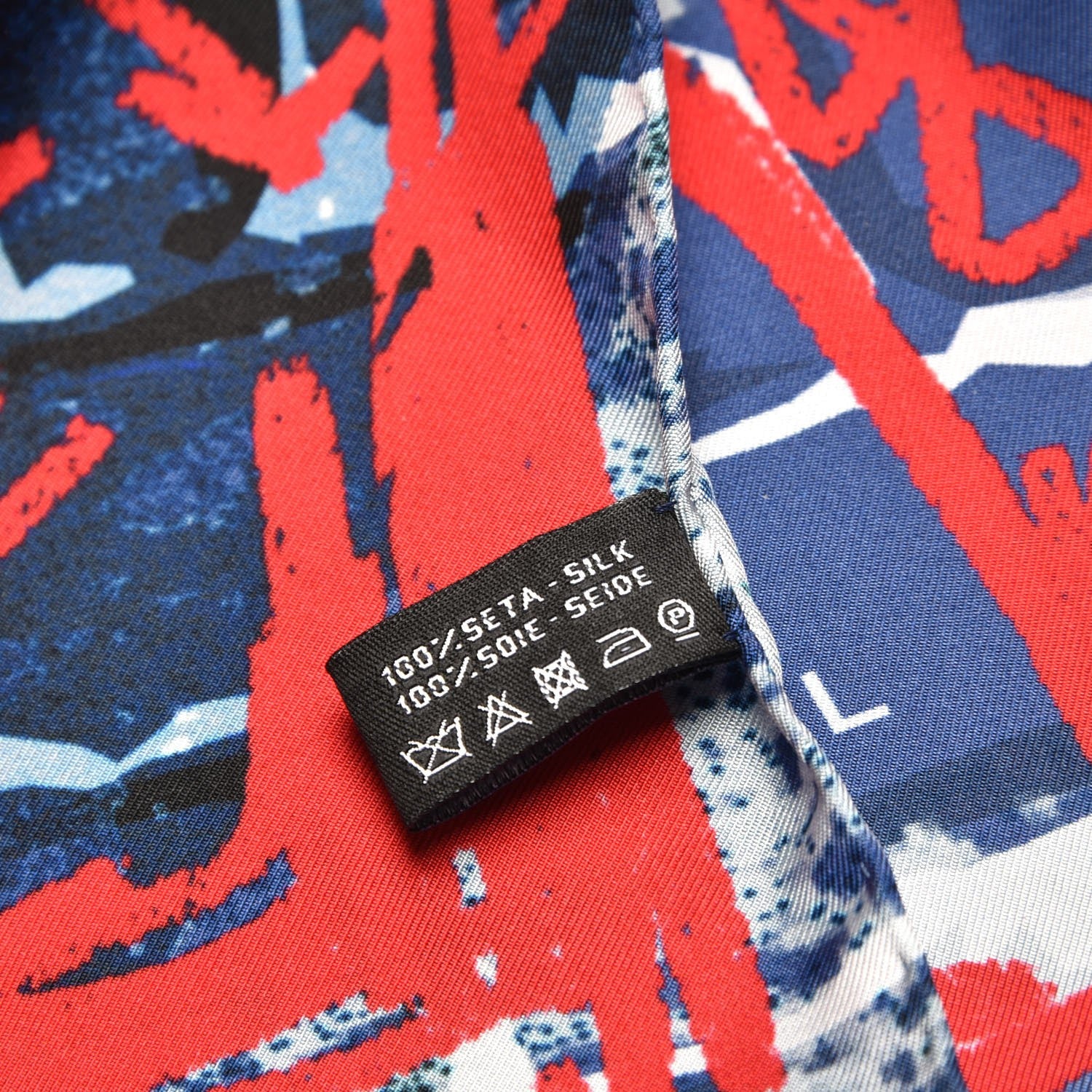 Chanel Silk Graffiti Scarf Multicolor 4 of 5