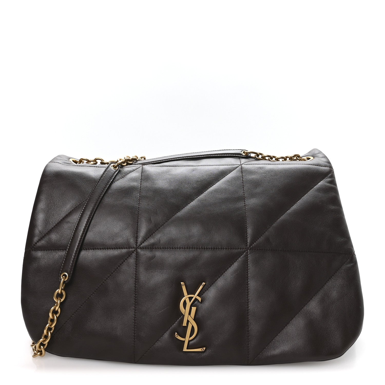 Saint Laurent Lambskin Matelasse Monogram Large Jamie 4.3 Dark Sweet Chocolate Dark Sweet Chocolate 1 of 11