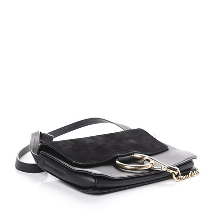 Chloe Suede Calfskin Small Faye Shoulder Bag Black 3 of 7