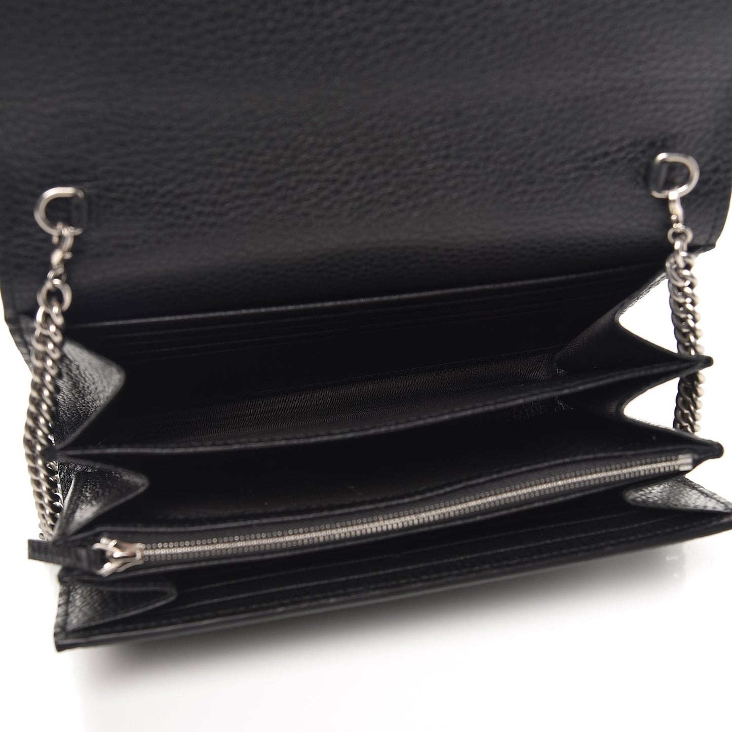 Calfskin Mini Dionysus Chain Wallet Black