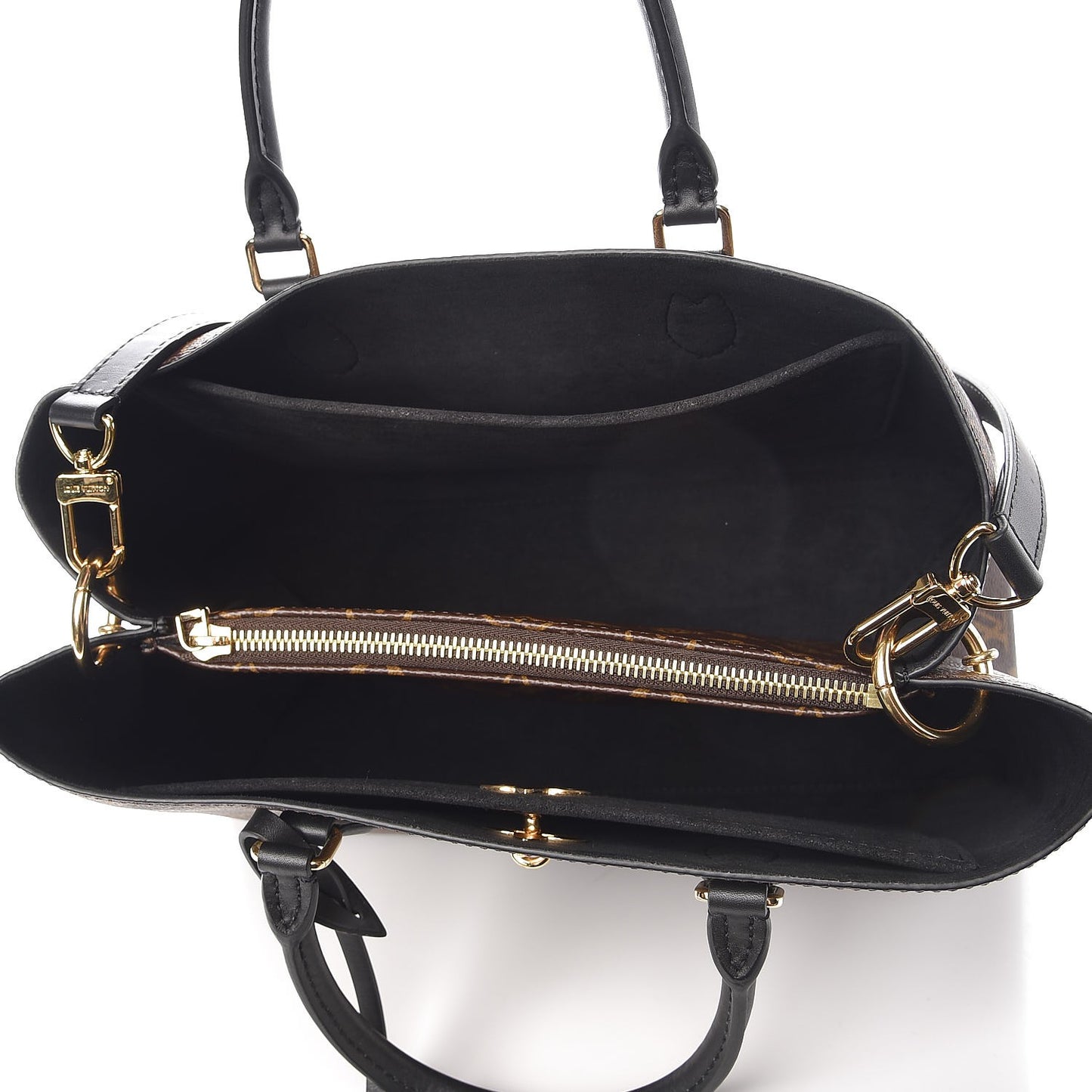 Monogram Flower Tote Black