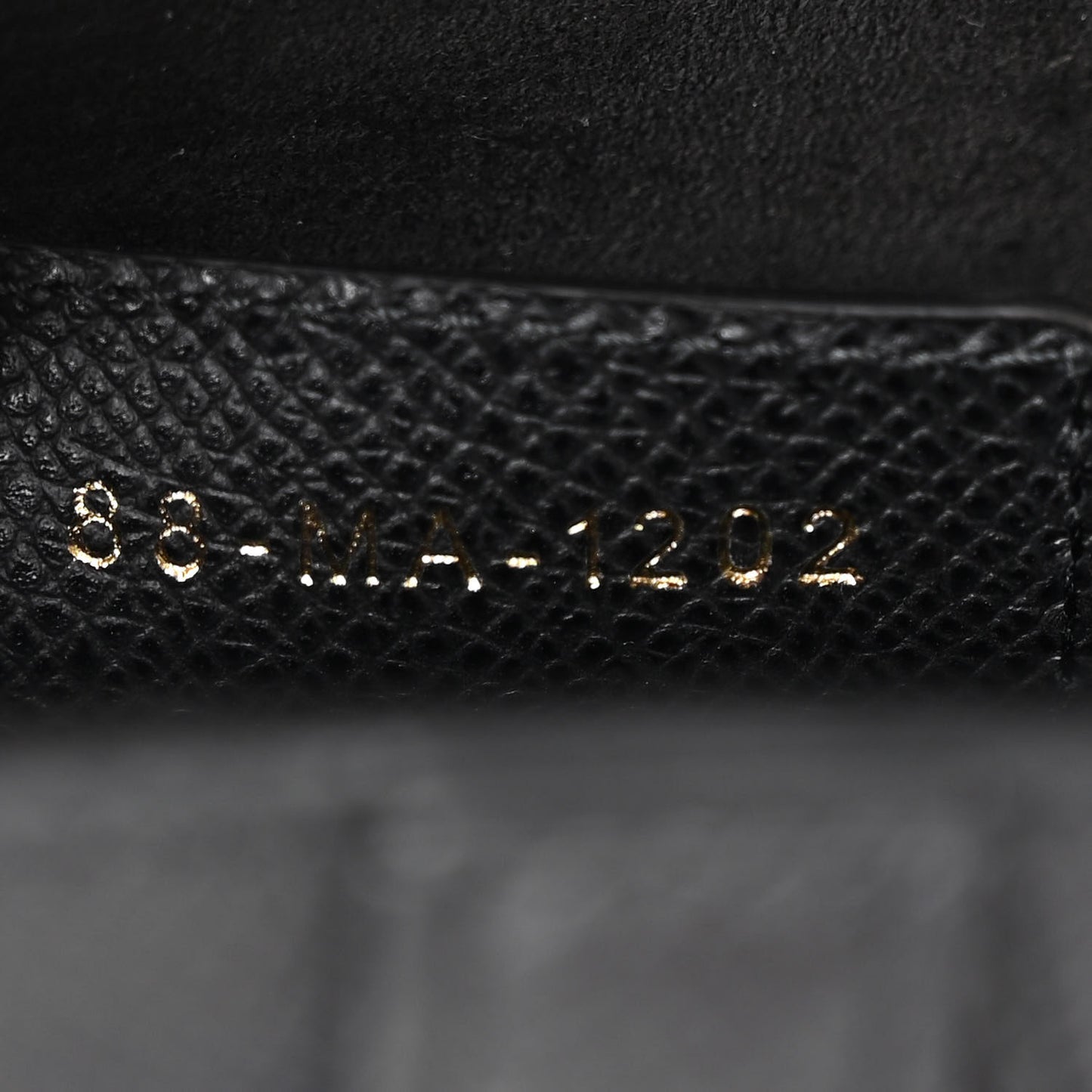 Grained Calfskin Saddle Bag With Strap Black