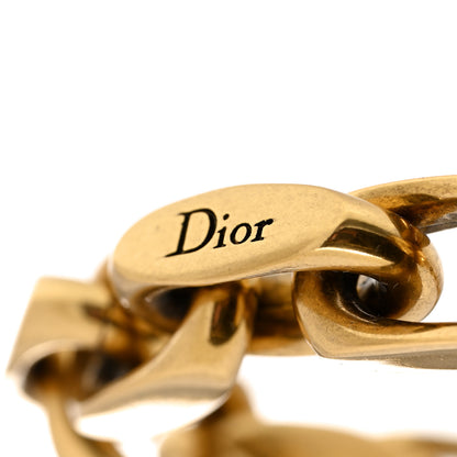Christian Dior Metal Heart Lock Chain Bracelet Gold 4 of 4