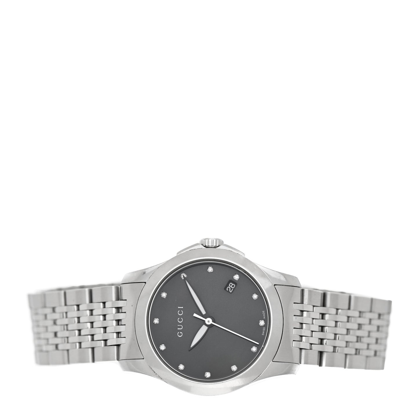 Stainless Steel Diamond Black Mother of Pearl 27mm G-Timeless Quartz Watch