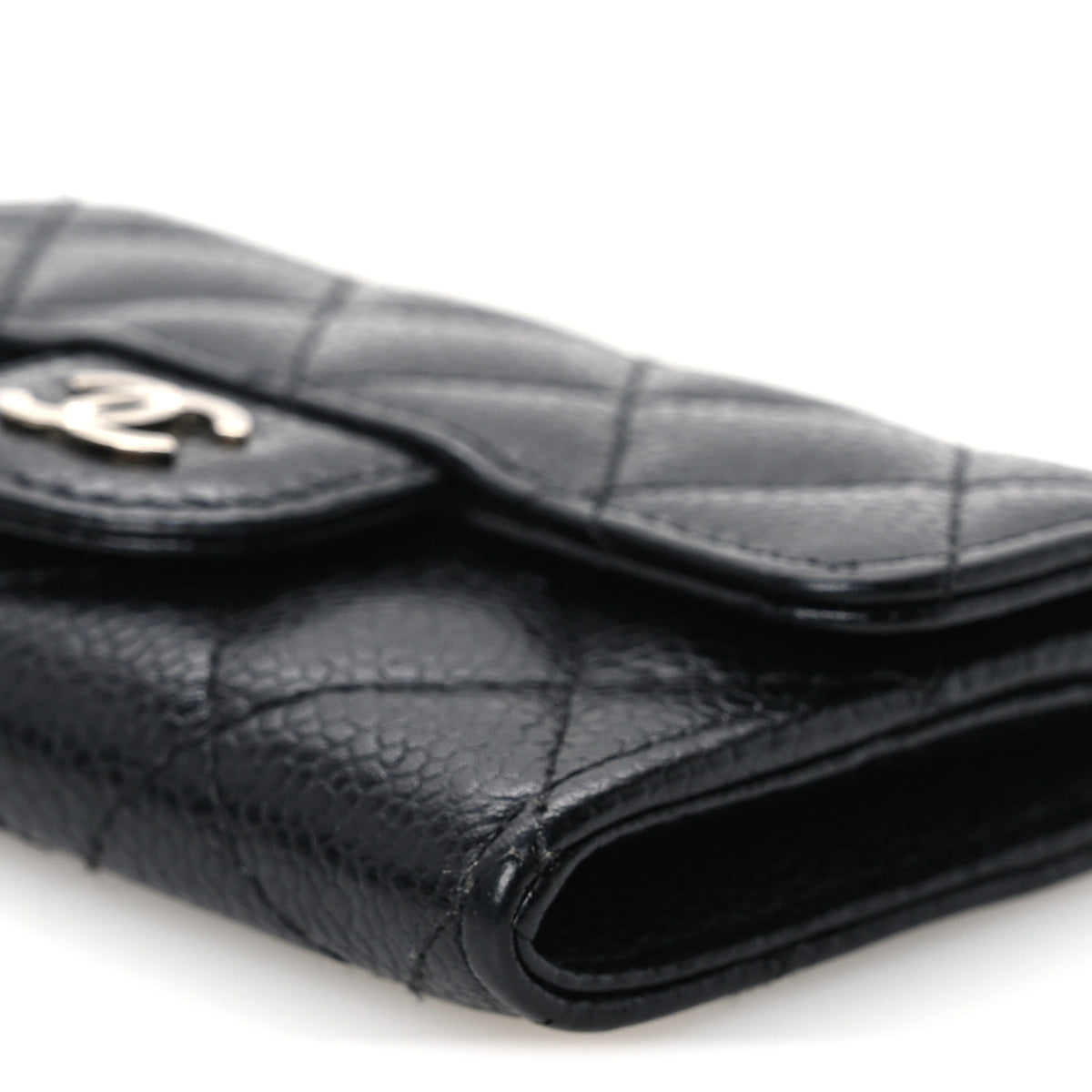 Chanel Caviar Quilted Flap Card Holder Black 11 of 12