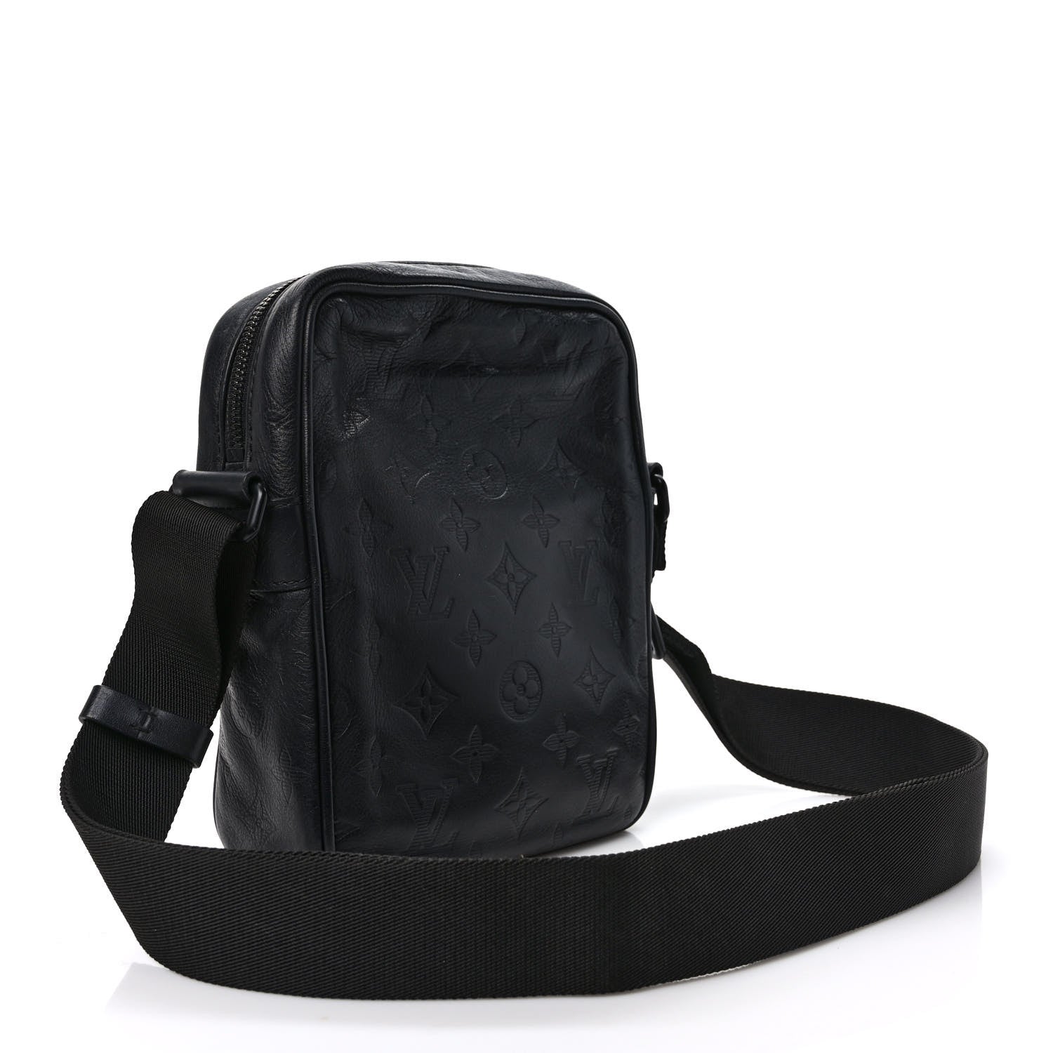 Louis Vuitton Calfskin Monogram Shadow Danube PM Black 3 of 10