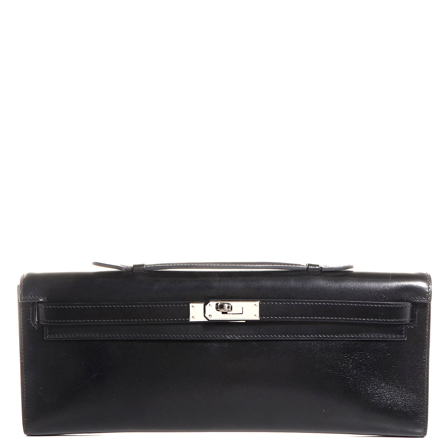 Hermes Box Kelly Cut Clutch Black 1 of 13