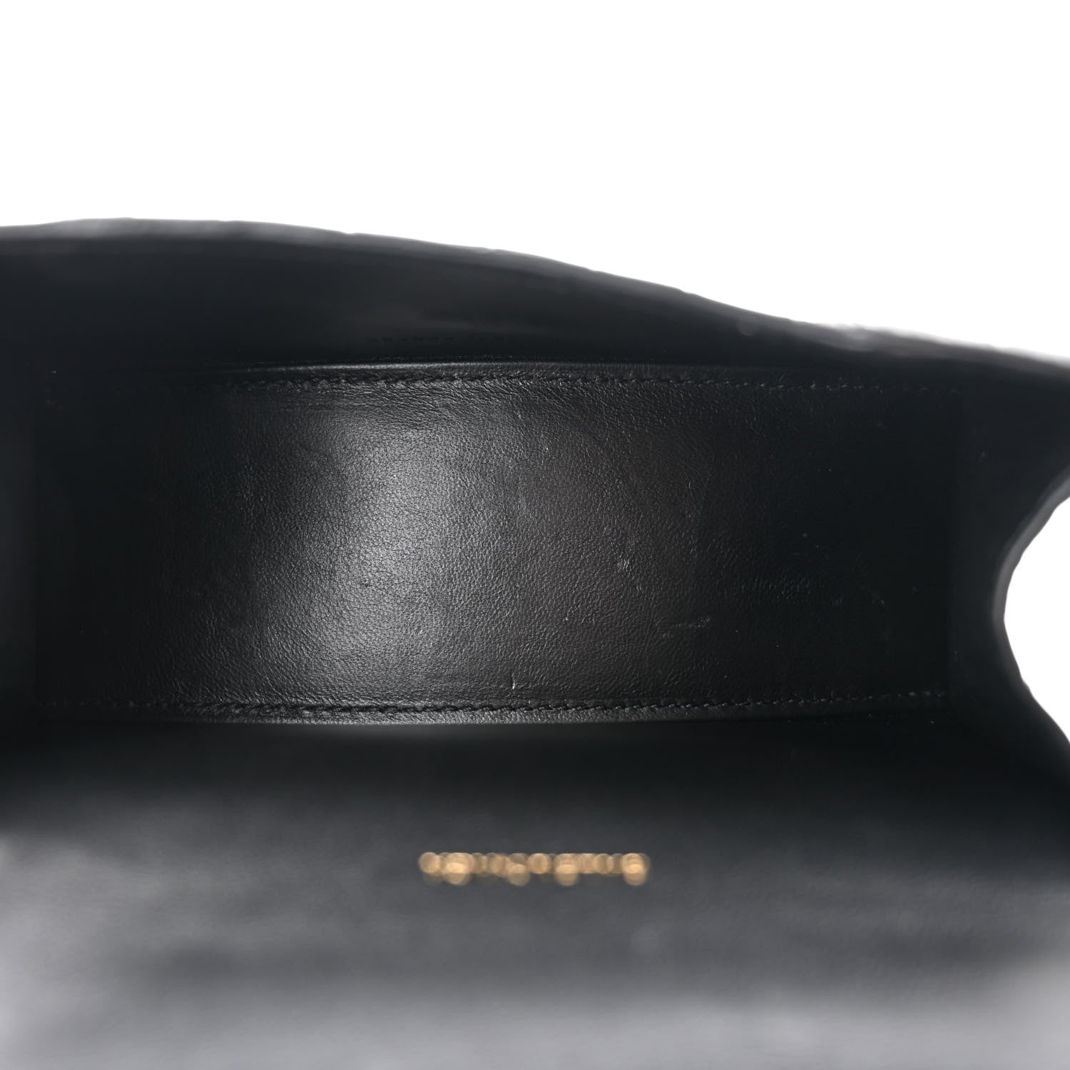 Balenciaga Shiny Calfskin Crocodile Embossed Hourglass Top Handle Bag XS Black 5 of 12