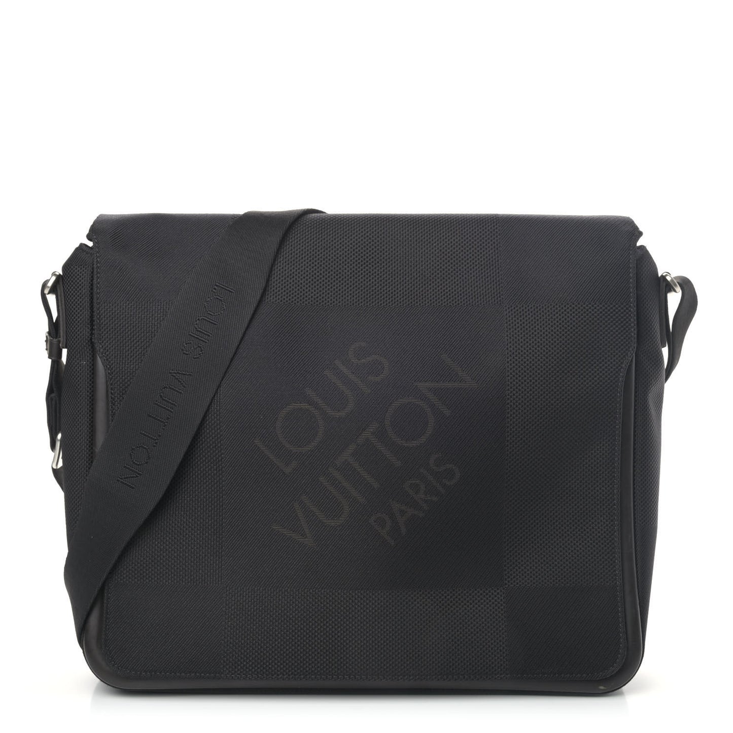 Damier Geant Messenger Bag Black