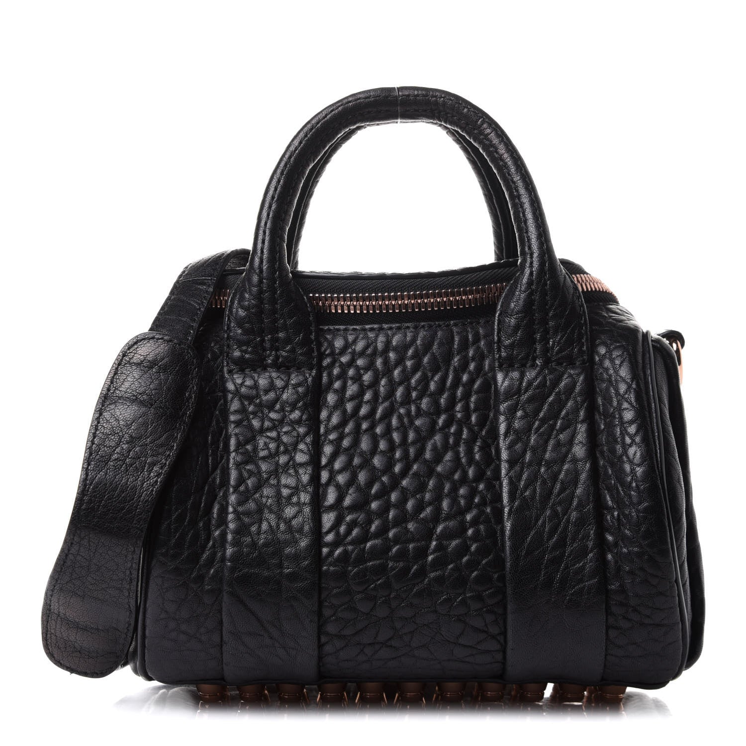 Alexander Wang Pebbled Lambskin Mini Rockie Black Rose Gold Hardware 1 of 12
