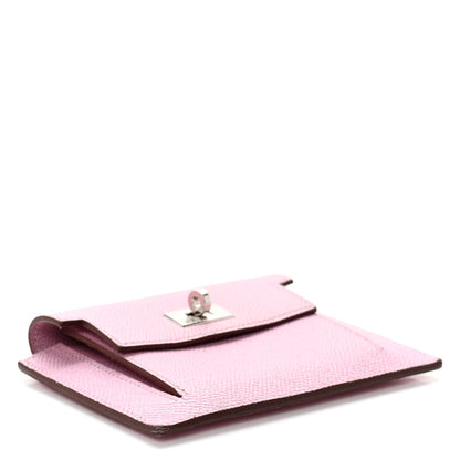 Hermes Epsom Kelly Pocket Compact Wallet Mauve Sylvestre 4 of 8