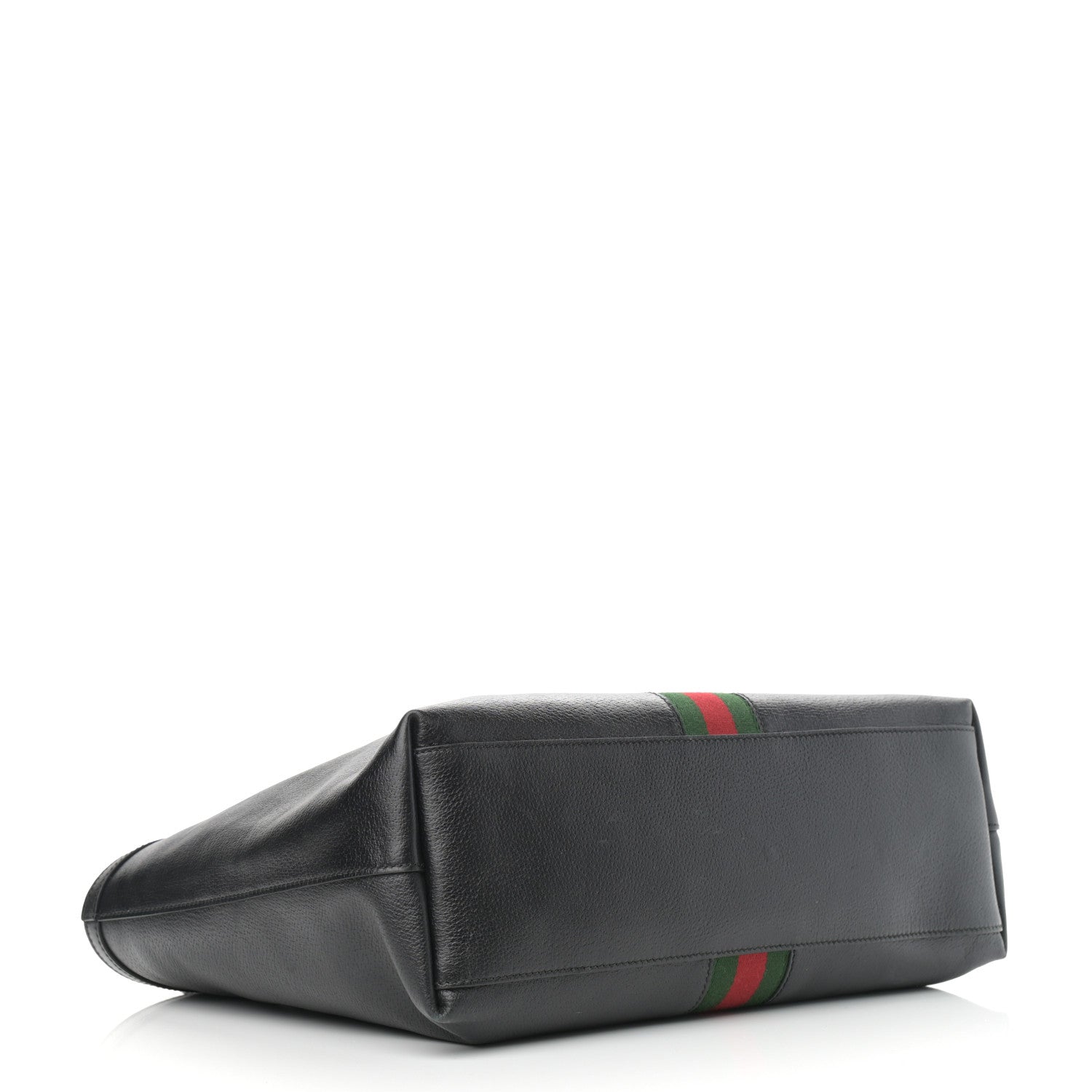 Gucci Textured Calfskin Web Medium Ophidia Shopping Tote Black 4 of 13