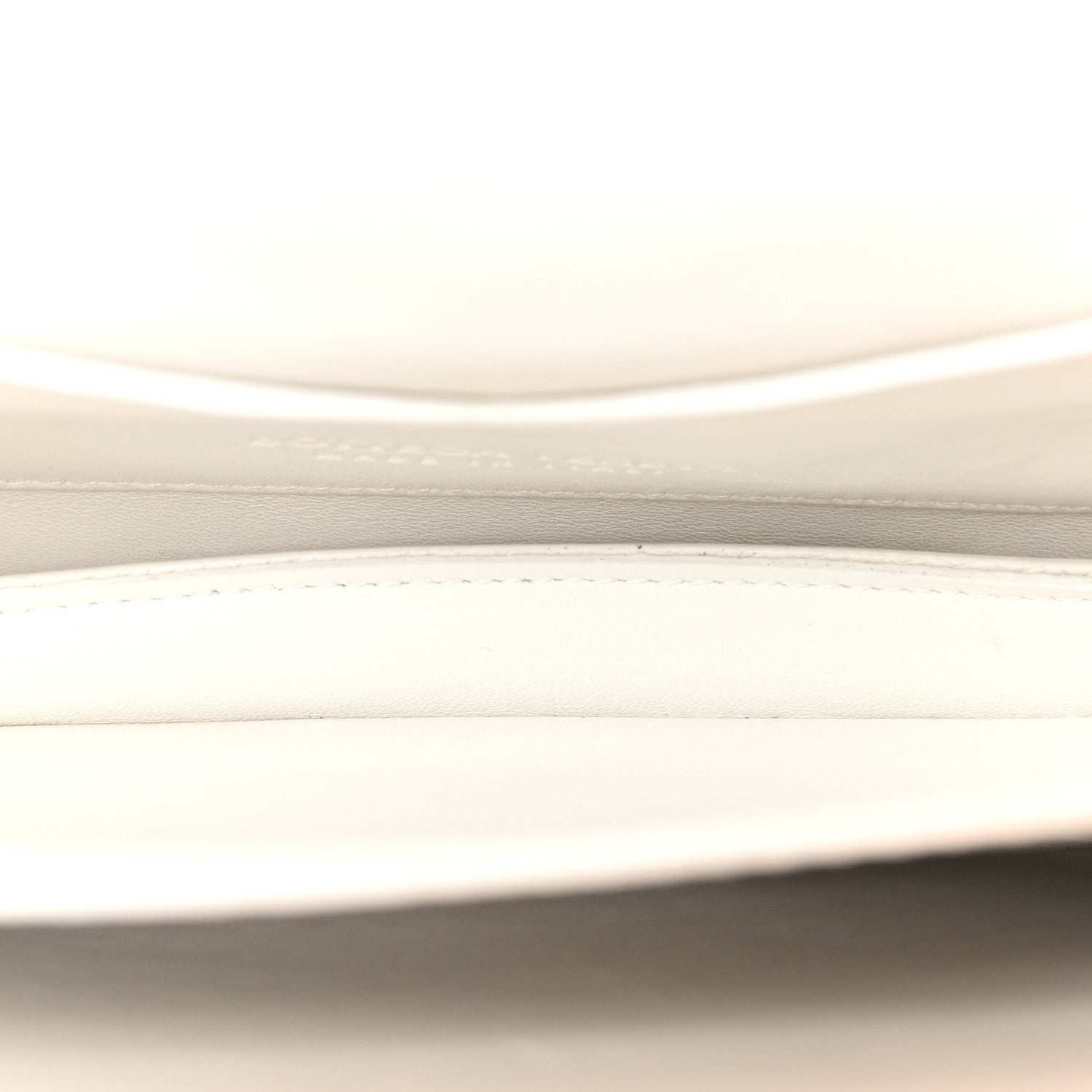 Bottega Veneta Calfskin Mount Envelope Bag White 5 of 11