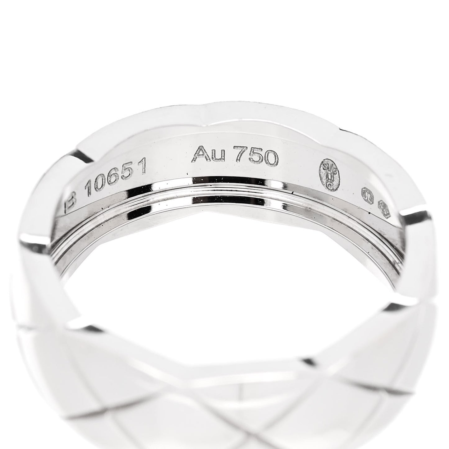 18K White Gold Small Coco Crush Ring 52 6
