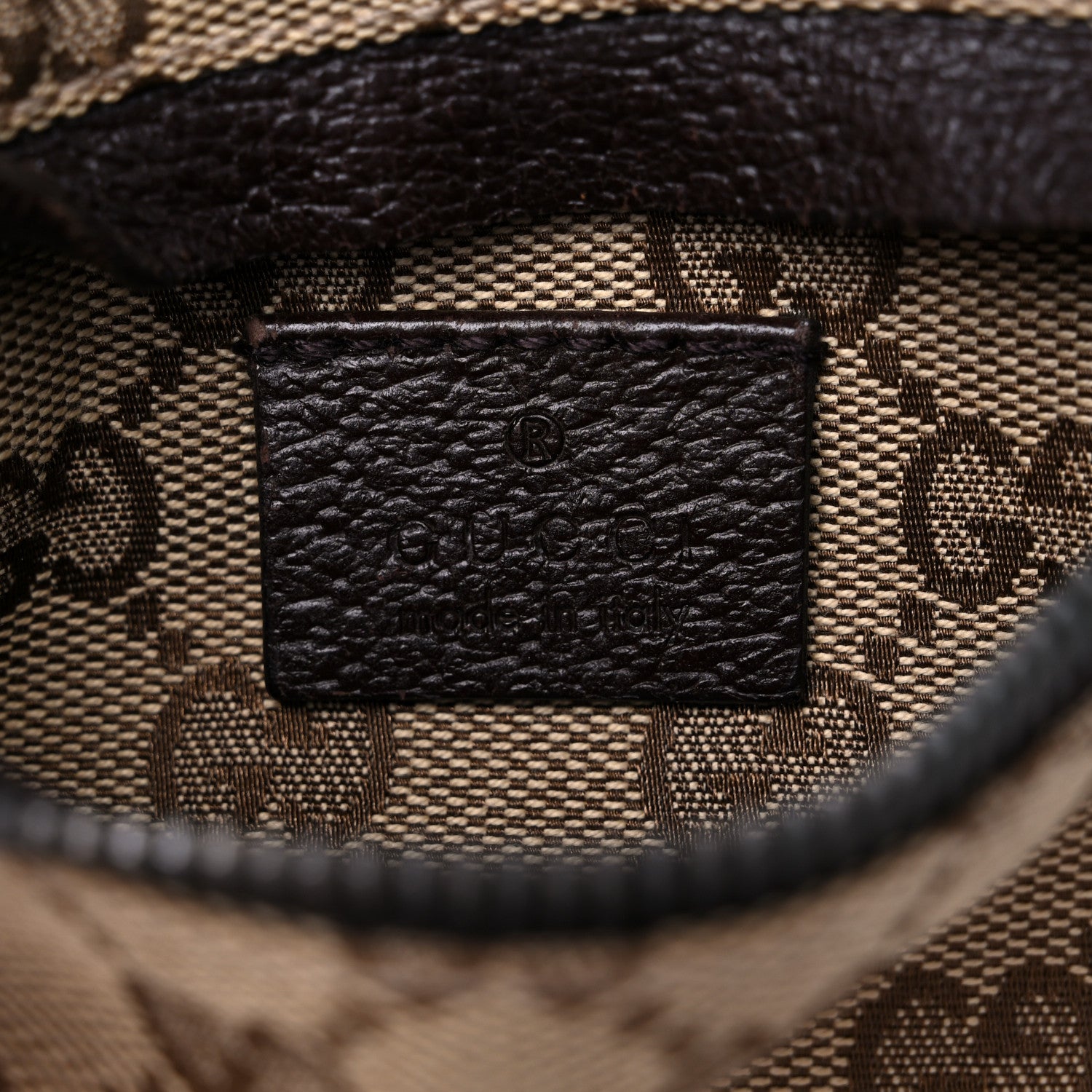 Gucci GG Monogram Double Pocket Belt Bag Dark Brown 8 of 11