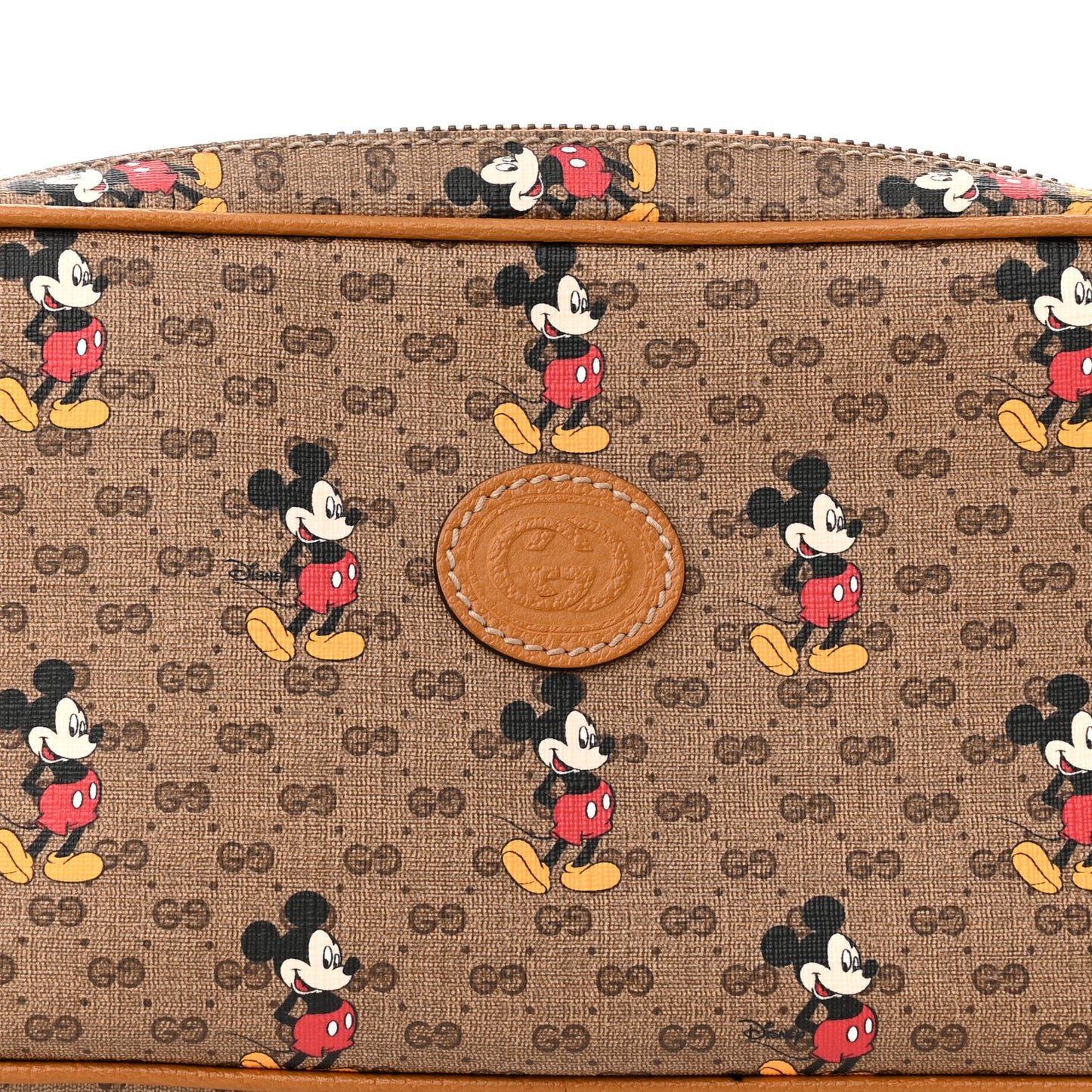 X DISNEY Mini Vintage GG Supreme Monogram Mickey Mouse Small Belt Bag 90 36 Beige Vintage Sun Oil