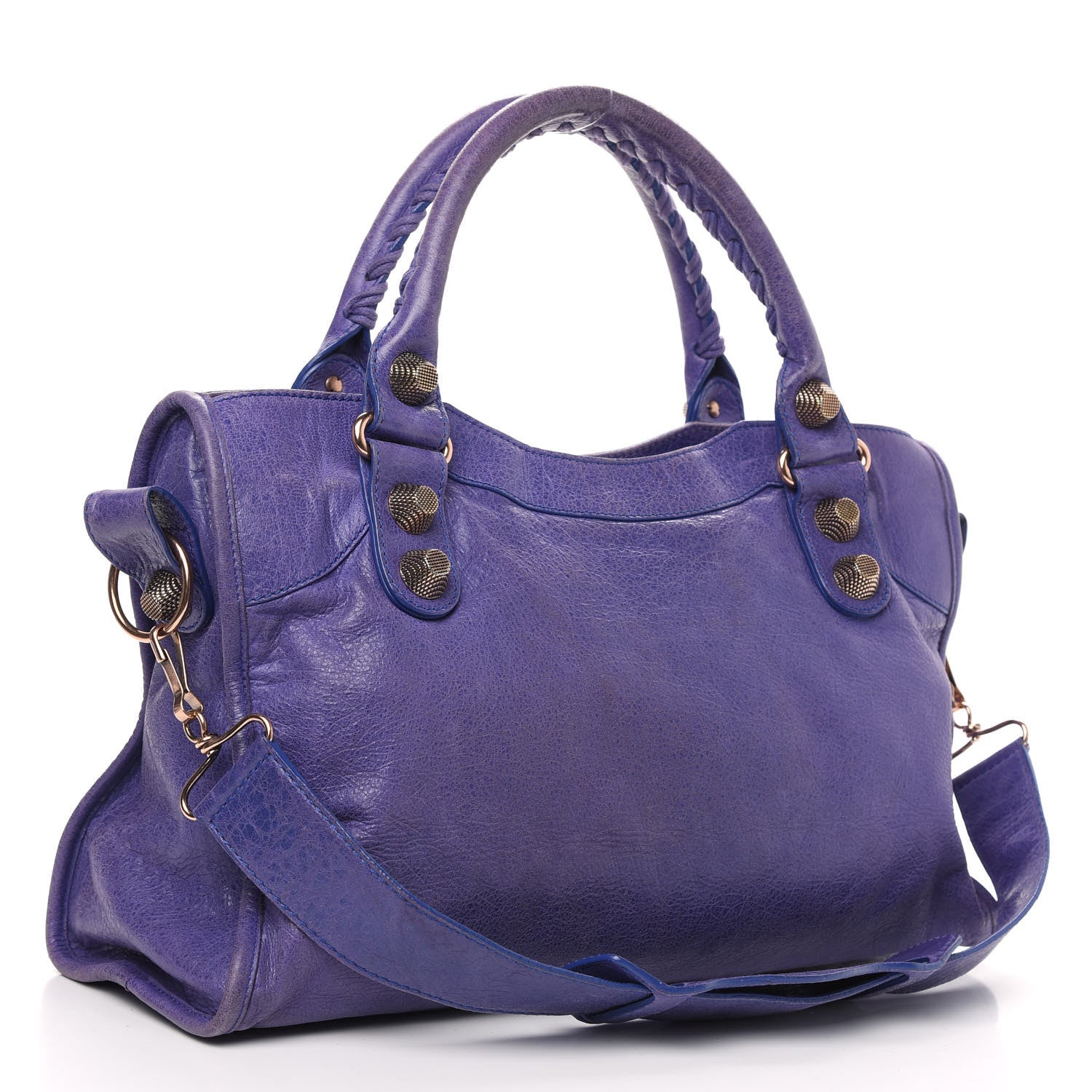 Balenciaga Agneau Giant 21 Rose Gold Hardware City Bleu Lavande 3 of 12