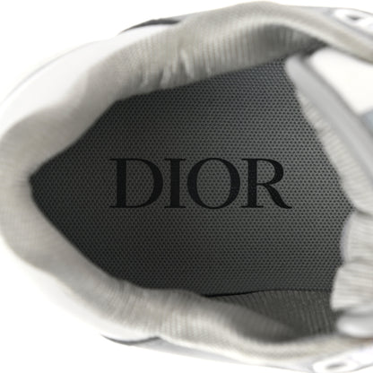 Christian Dior Smooth Calfskin Jacquard Oblique Mens B27 Low Top Sneakers 40 Beige Blue 7 of 9