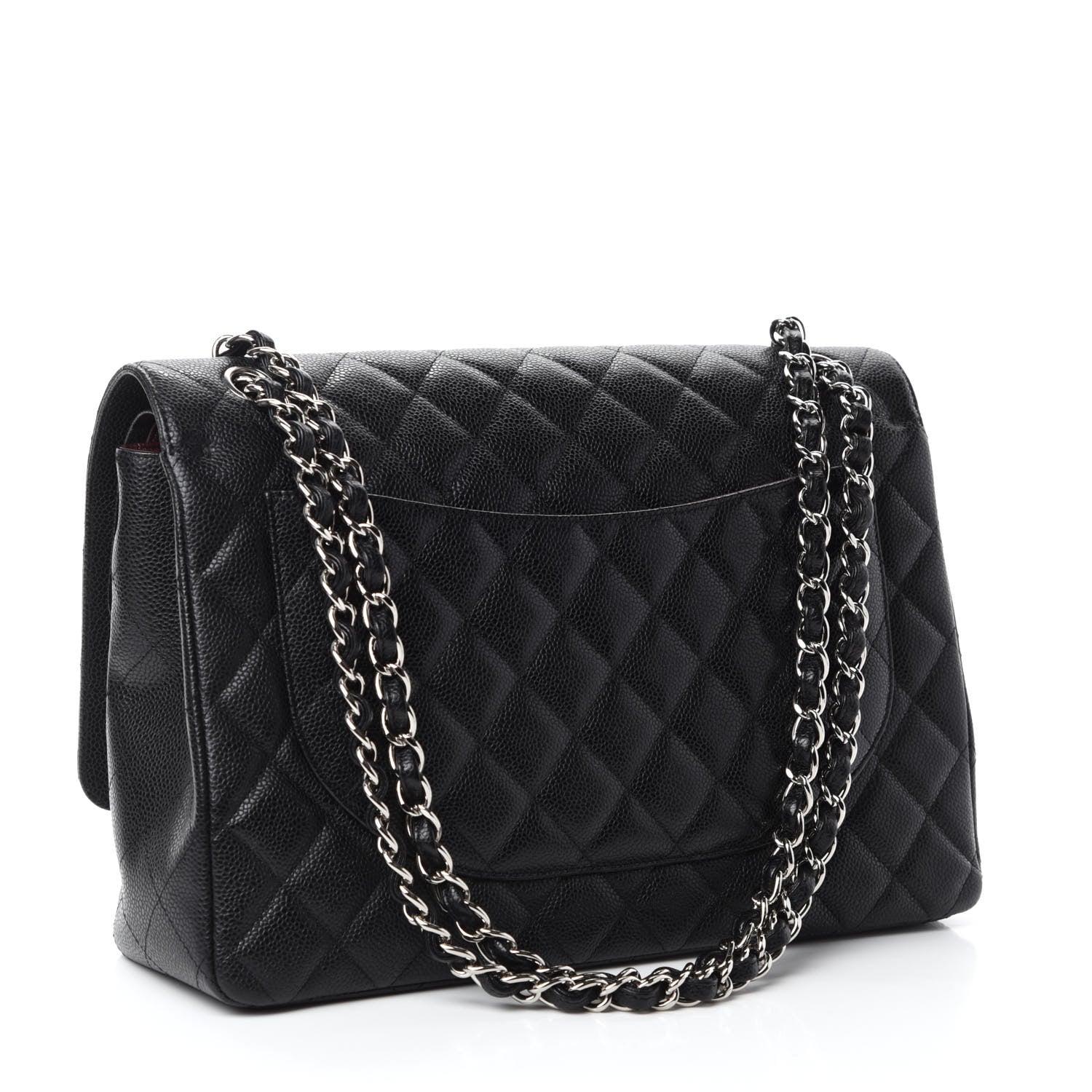 Chanel Caviar Quilted Maxi Double Flap Black 3 of 12
