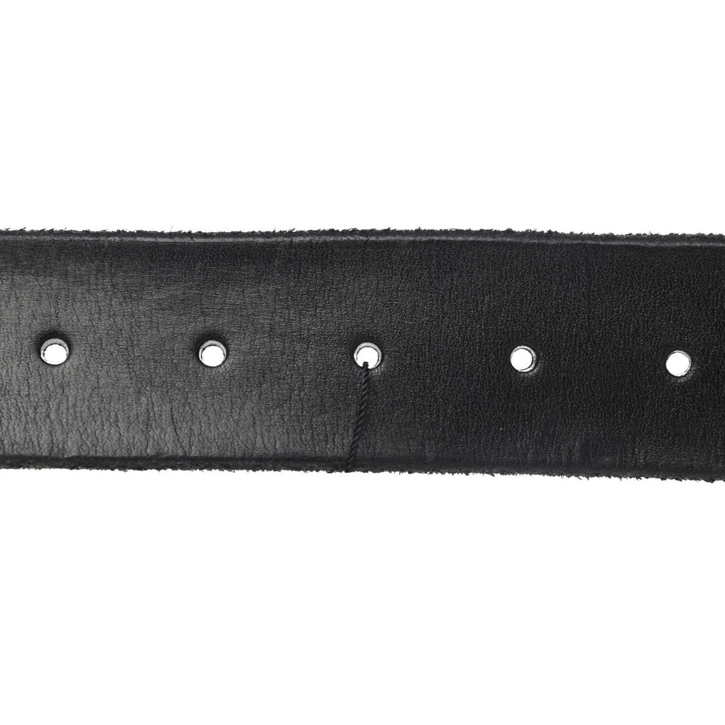 Calfskin Brass Feline Buckle Belt 85 34 Black