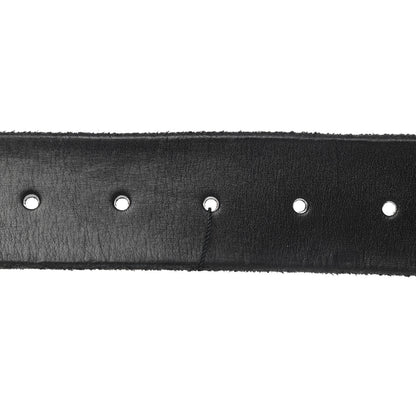 Gucci Calfskin Brass Feline Buckle Belt 85 34 Black 5 of 5