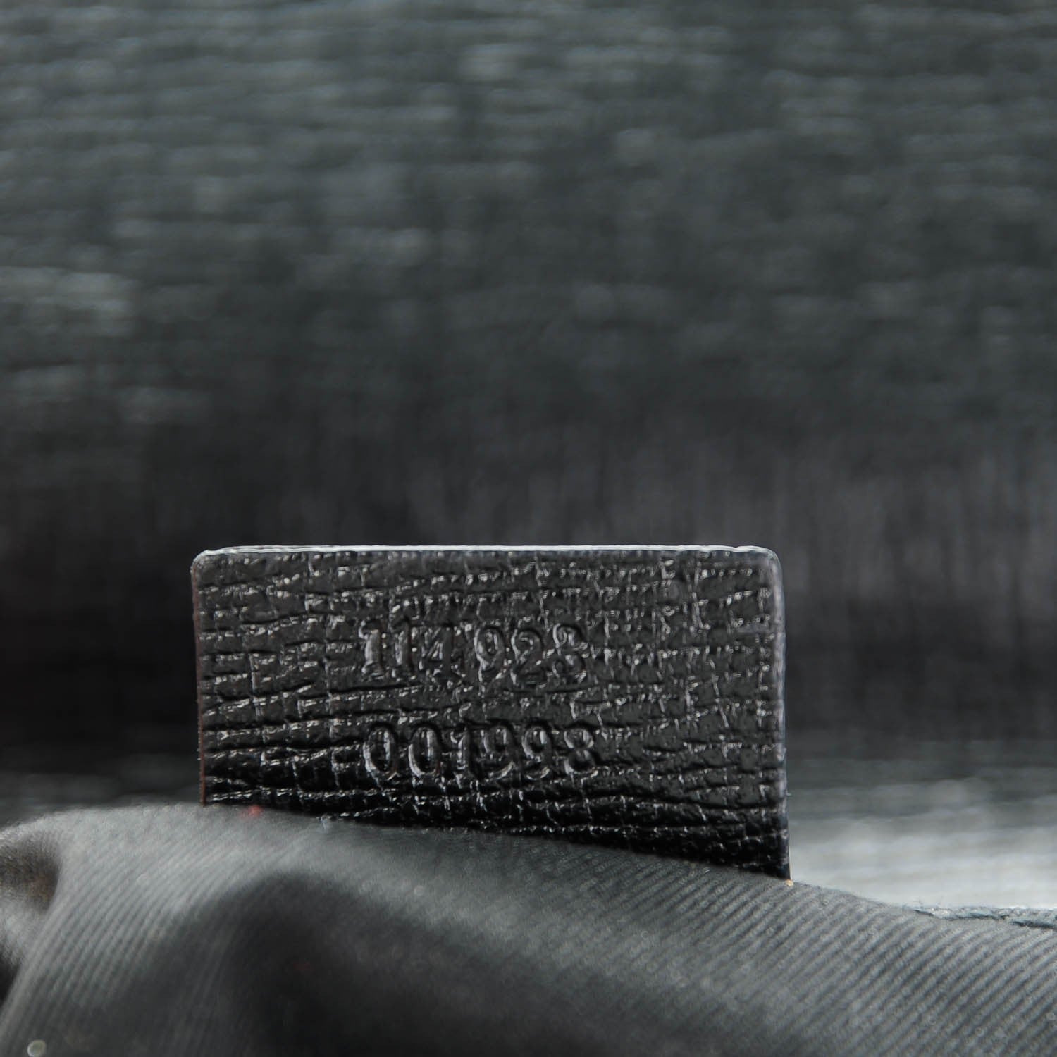 Gucci Textured Calfskin Horsebit Chain Clutch Black 7 of 7