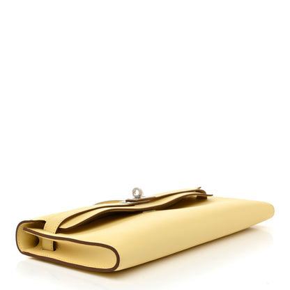 Hermes Swift Kelly Cut Clutch Pochette Jaune Poussin 4 of 8