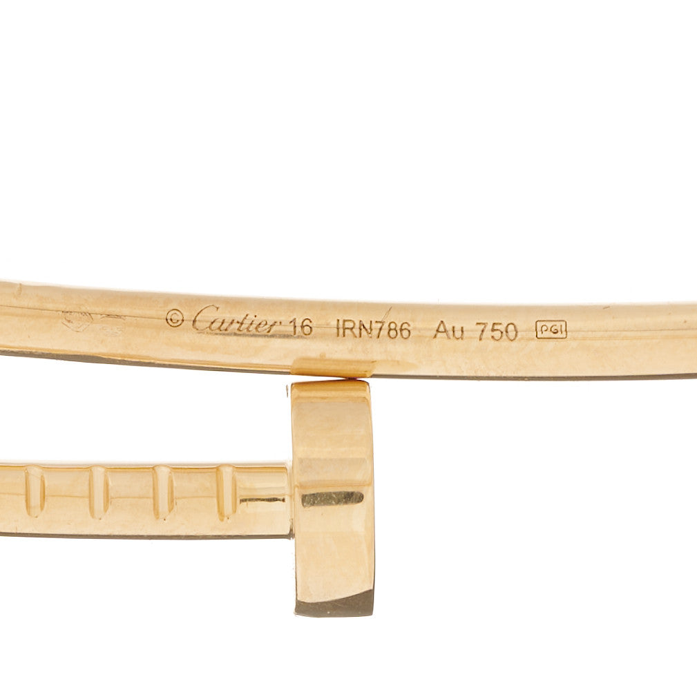 Cartier 18K Yellow Gold Small Juste Un Clou Bracelet 16 3 of 6
