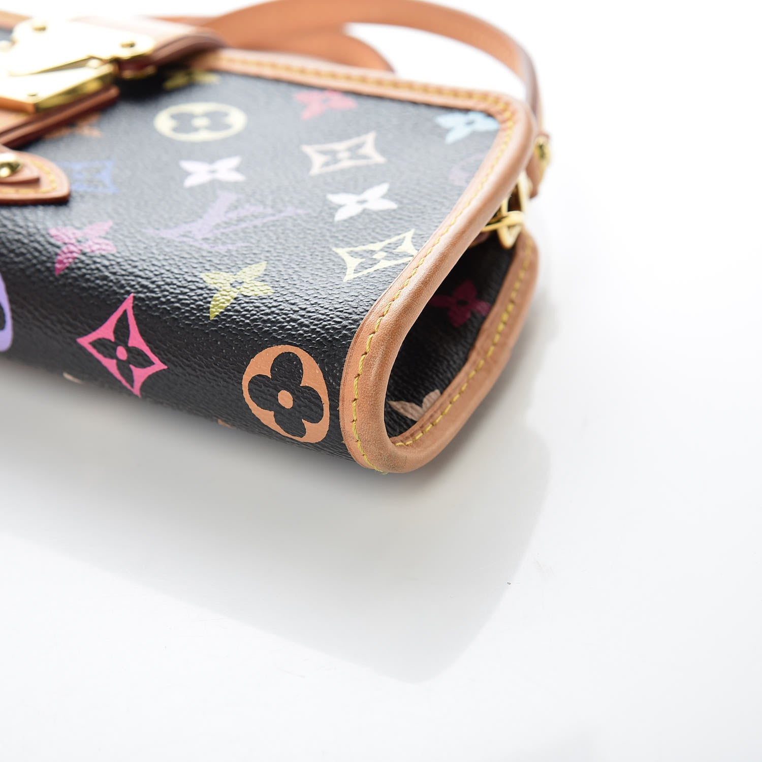 Louis Vuitton Monogram Multicolor Shirley Black 6 of 8