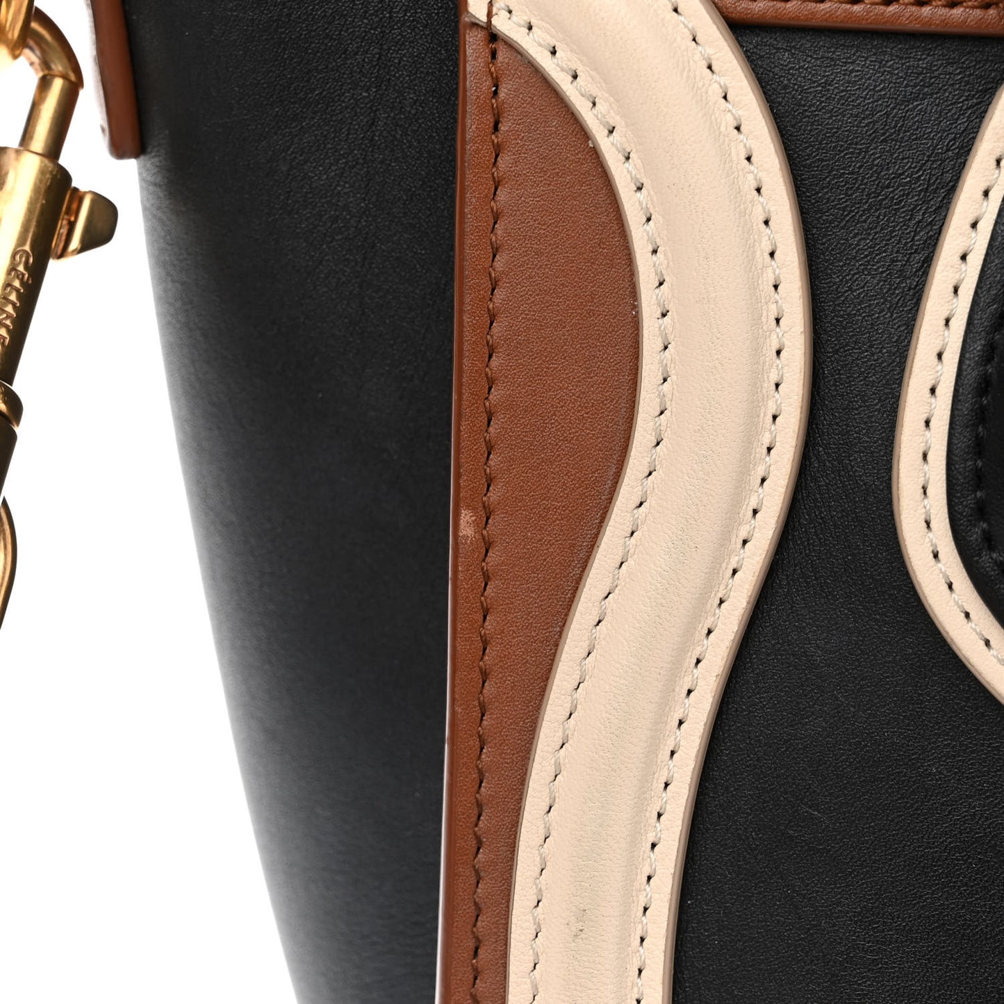 Smooth Calfskin Nano Tri-Color Luggage Multicolor